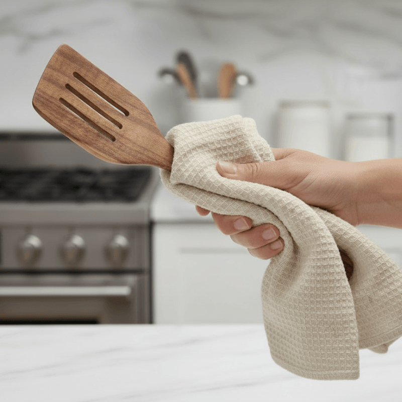 Waratah Wood Co™ 6-Pieces 100% Cotton Waffle Weave Dish Cloths