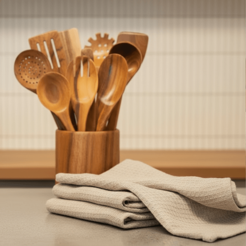 Waratah Wood Co™ 6-Pieces 100% Cotton Waffle Weave Dish Cloths